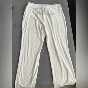 Juicy Couture OG BIG BLING VELOUR TRACK PANTS